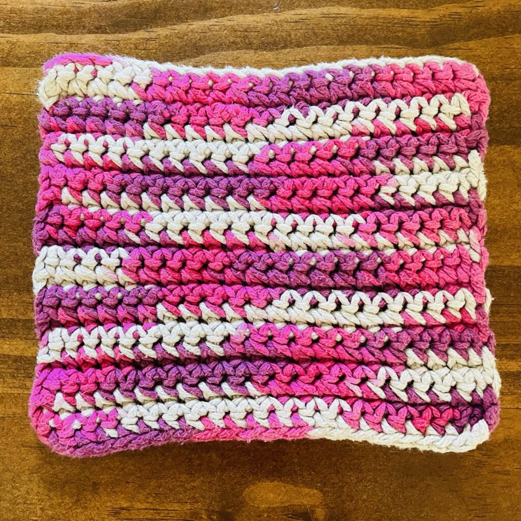 crochet  dishcloth pattern ai editing tech edit